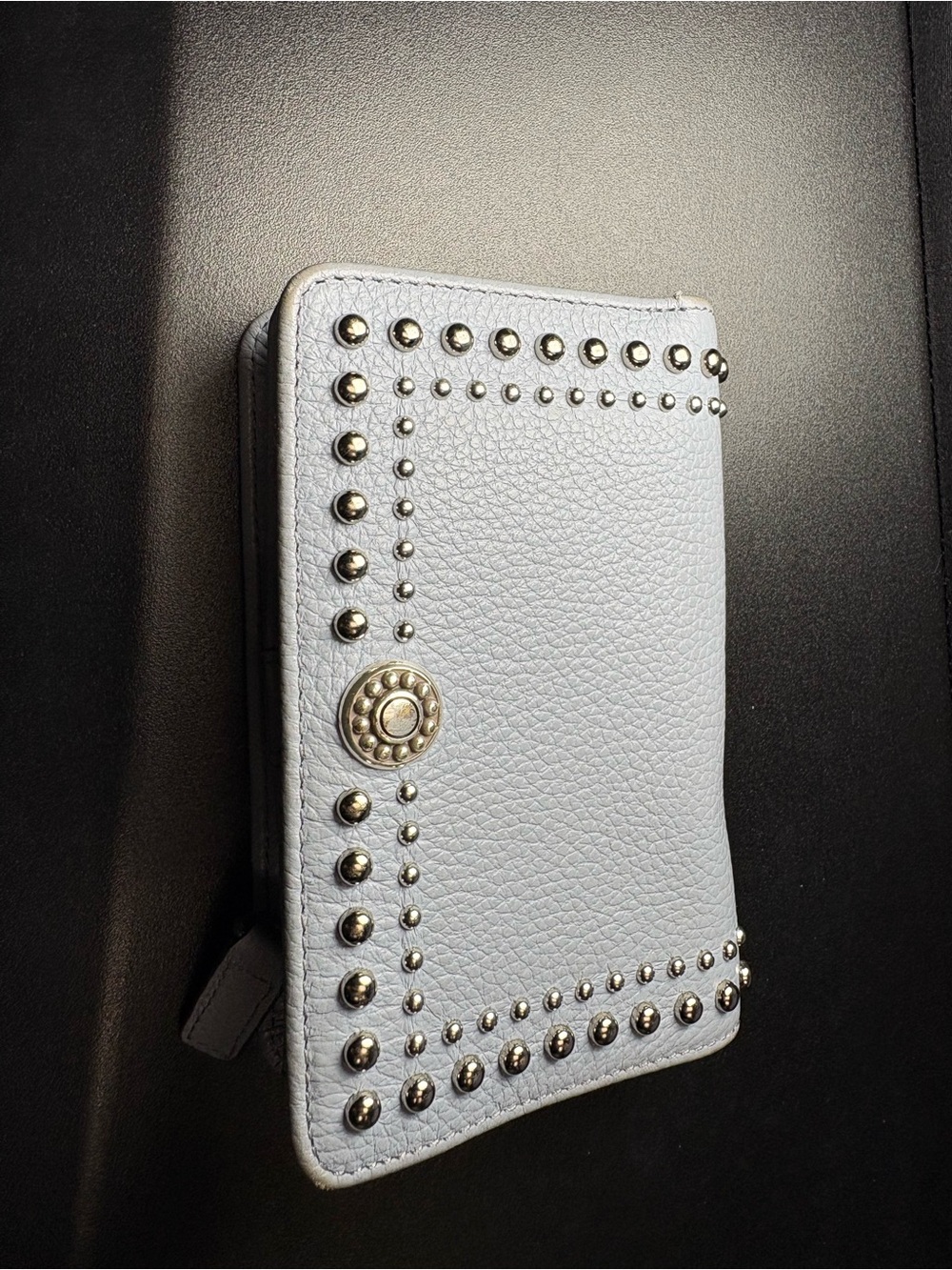 Brighton Light Blue Studded Leather  Wallet
